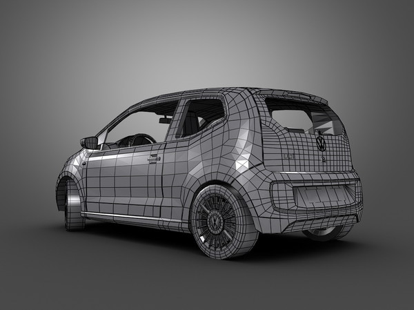 volkswagen car 3d obj - Volkswagen Up (2013)... by Swan3DStudios